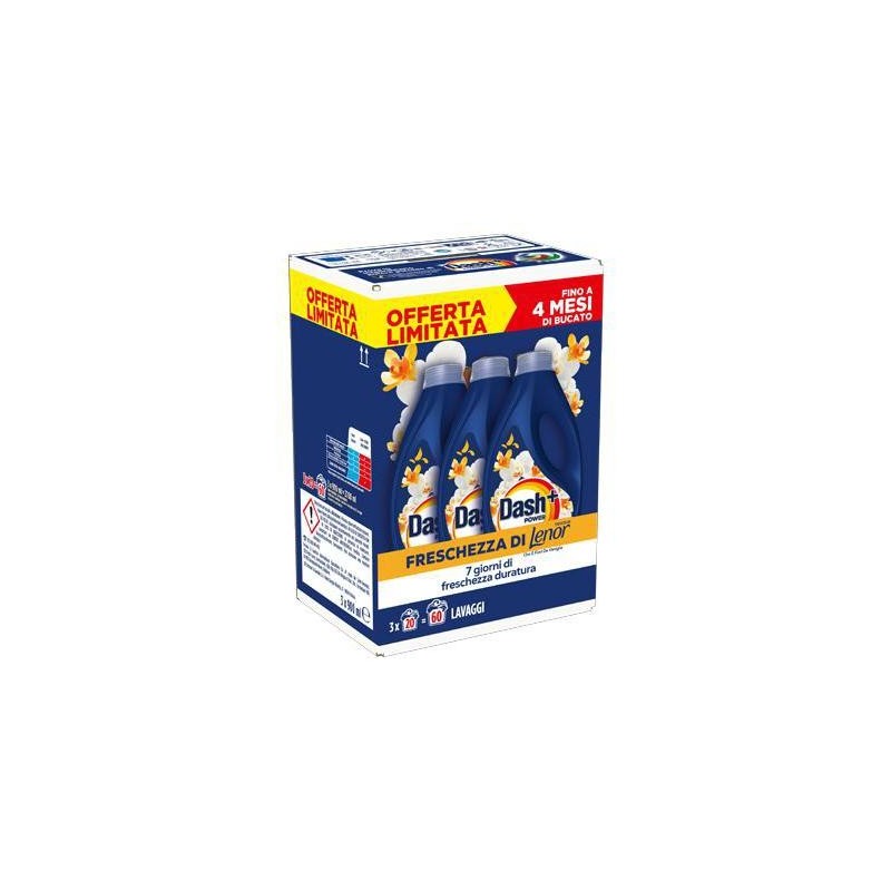 DASH LIQUIDO POWER ORO&FIORI VANIGLIA 3X20 LAVAGGI