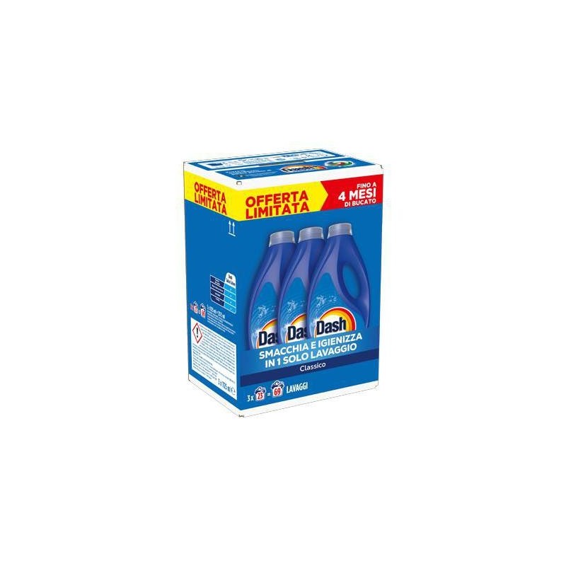 DASH LIQUIDO REGOLARE 3X23 LAVAGGI