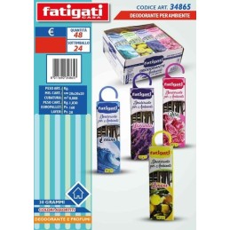 FATIGATI DEO AMBIE. PROFUMAZIONI ASSORTITE CON GANCIO IMBALLI INTERI X 12