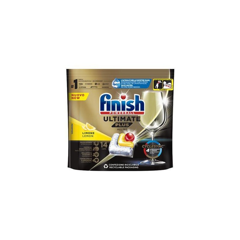 FINISH ULTIMATE PLUS LEMON TABS X 14 PZ