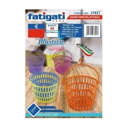 FATIGATI CESTINO PORTA MOLLETTE BILLY TONDO  IMBALLI INTERI X 12