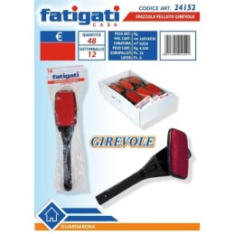 FATIGATI SPAZZOLA VELLUTO GIREVOLE IMBALLI INTERI X 12