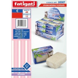 FATIGATI SPUGNA NATURALE IMBALLI INTERI X 12