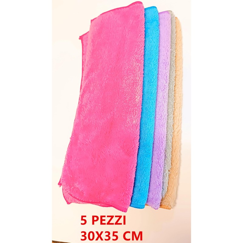 IGEA PANNO MULTIUSO ELEGANCE 30X35 MICROFIBRA 5 PZ IMBALLI INTERI X 12