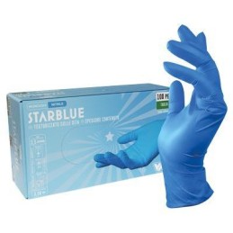 STARBLUE GUANTI BLUE NITRILE PZ.100 TAGLIA M