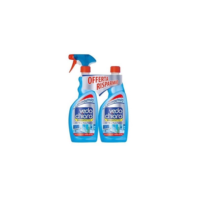 VEDO CHIARO BRILLATUTTO TRIGGER+ RICARICA 2X500ML