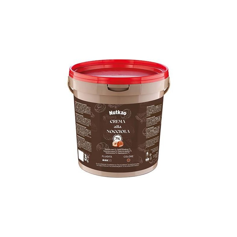NUTKAO KG.3 SECCHIO CREMA CACAO CON 7% NOCCIOLE