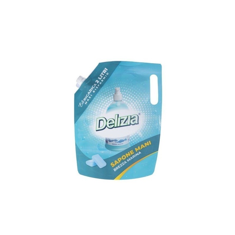 DELIZIA SAPONE LIQUIDO ECORICARICA 2LT BREZZA MARINA IMBALLI INTERI X 6