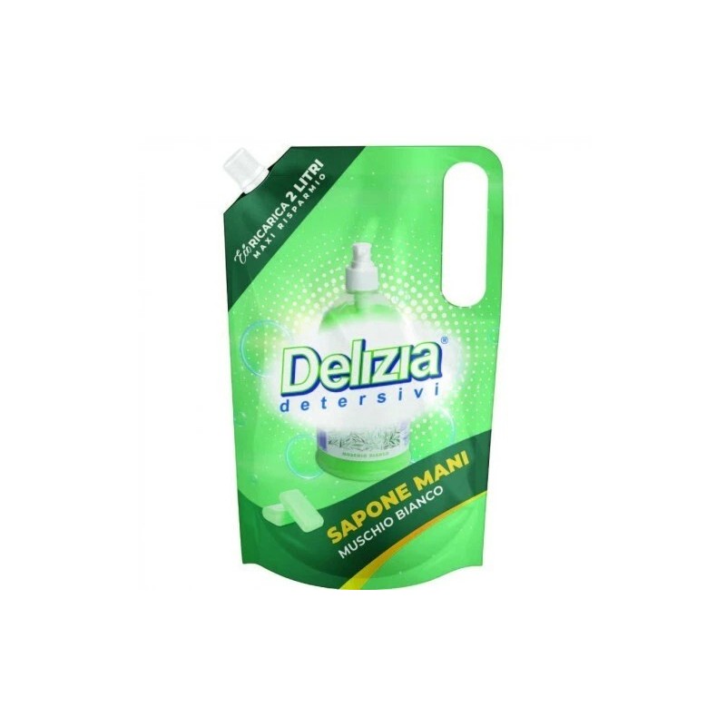 DELIZIA SAPONE LIQUIDO ECORICARICA 2LT MUSCHIO BIANCO IMBALLI INTERI X 6