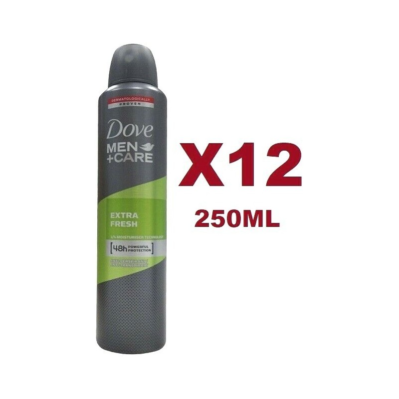 DOVE DEO SPRAY 250ML MEN EXTRA FRESH IMBALLI INTERI X 6