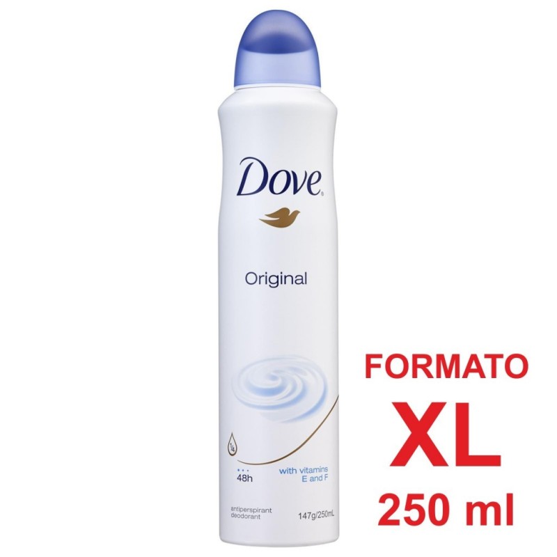 DOVE DEO SPRAY 250ML ORIGINAL IMBALLI INTERI X 6