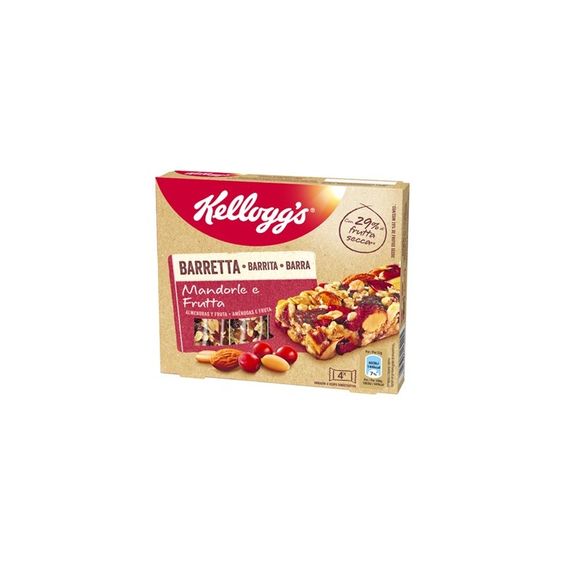 KELLOGG'S BARRETTA MANDORLE EFRUTTA GR.32 X 4