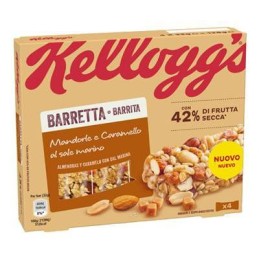 KELLOGG'S BARRETTE MANDORLE/CARAMELLO 4 X 32GR.