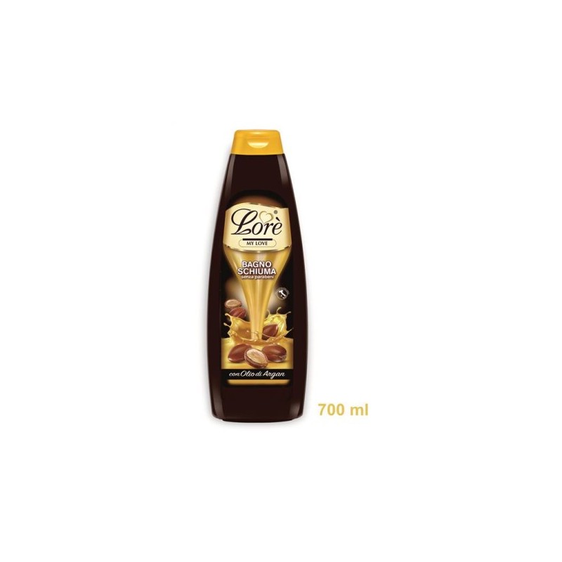 LORE BAGNOSCHIUMA ARGAN 700 ML IMBALLI INTERI X 12
