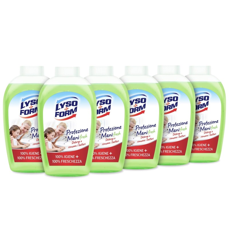 LYSOFORM SAPONE LIQUIDO RICARICA 250 ML FRESH IMBALLI INTERI X 6