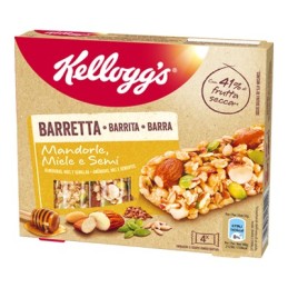 KELLOGG'S BARRETTE MANDORLE/MIELE/SEMI 4 X 32GR.