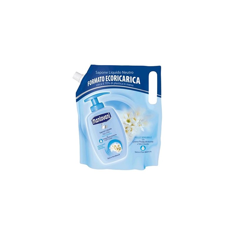 MANTOVANI SAPONE LIQUIDO TALCO/FIORI BIANCHI ML750