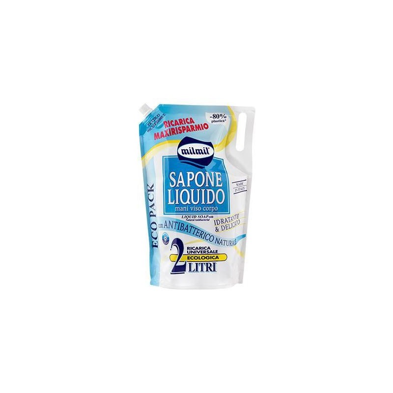 MILMIL SAPONE LIQ.BUSTA 2LT NATUR.