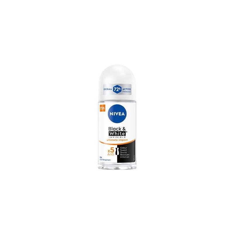 NIVEA DEO ROLL ON 50 ML BLACK&WHITE INVISIBLE ULTIMATE IMPACT 8