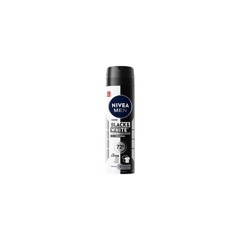 NIVEA DEO SPRAY F/M BLACK & WHITE ML.150