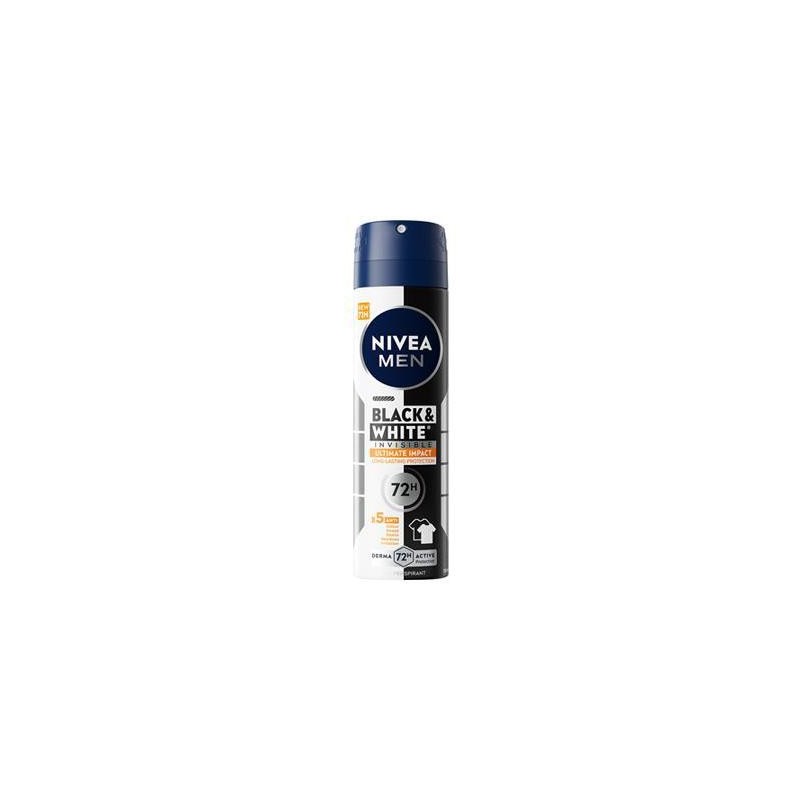 NIVEA DEO SPRAY FOR MEN BLACK&WHITE ML.150 ULTIMATE IMPACT