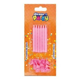 DICASA CANDELINE ROSA X 12 PZ