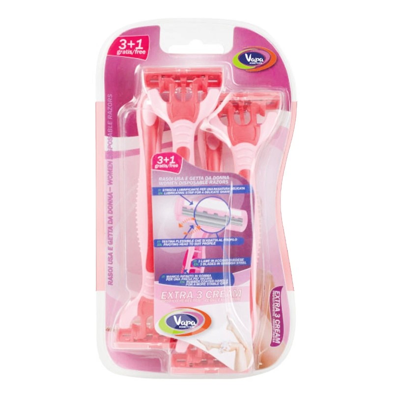 NOBIL CARE RASOI DONNA EXTRA 3 CREAM 4 PZ IMBALLI INTERI X 24