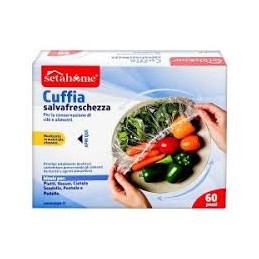 SETAHOME CUFFIA COPRI ALIMENTI PLASTICA TRASP.60 PZ IMBALLI INTERI X 24