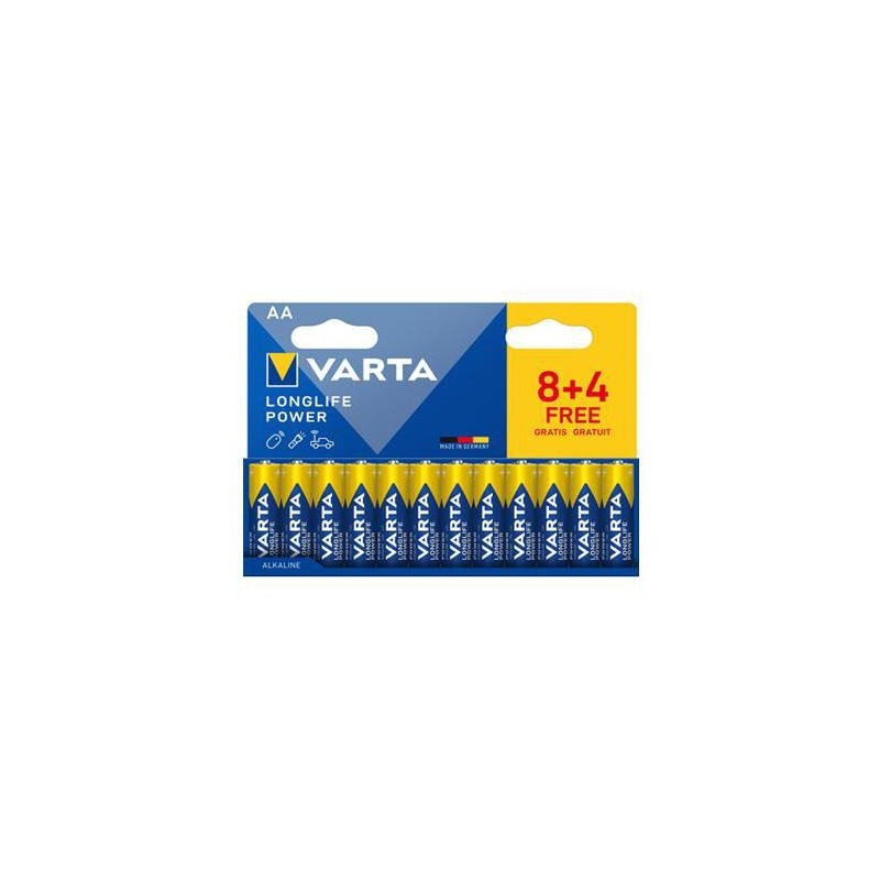 VARTA LONGLIFE POWER 8+4 AA STILO