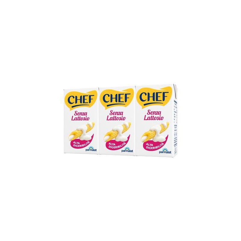CHEF PANNA 3 X 125ML  SENZA LATTOSIO