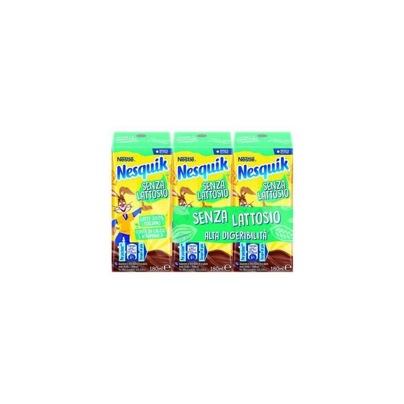 NESQUIK READY TO DRINK 3 X 180 ML SENZA LATTOSIO