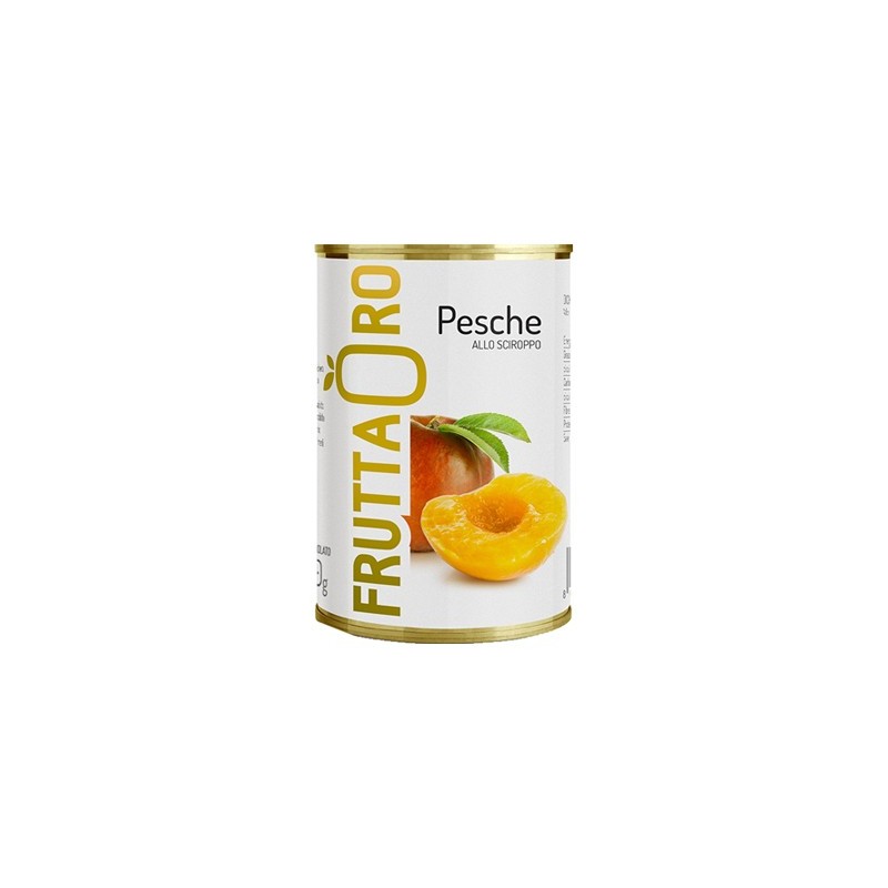 FRUTTA ORO PESCHE SCIROPPATE ML.425 LATTA
