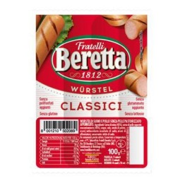 BERETTA WURSTEL SUINO 100GR