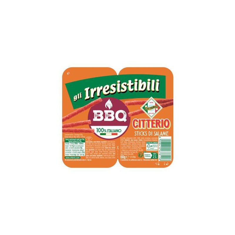 CITTERIO IRR. BASTONCINI SALAME BBQ GR.30X2