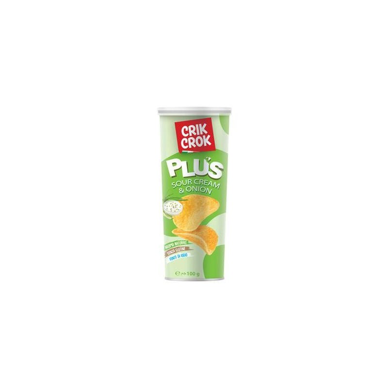 CRIK CROK GR.100 PLUS SOUR CREAM & ONION TUBO