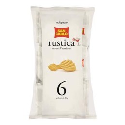 SAN CARLO PATATINE RUSTICA MULTIPACK GR.25X6