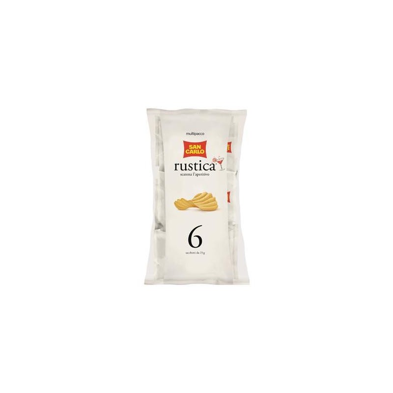 SAN CARLO PATATINE RUSTICA MULTIPACK GR.25X6