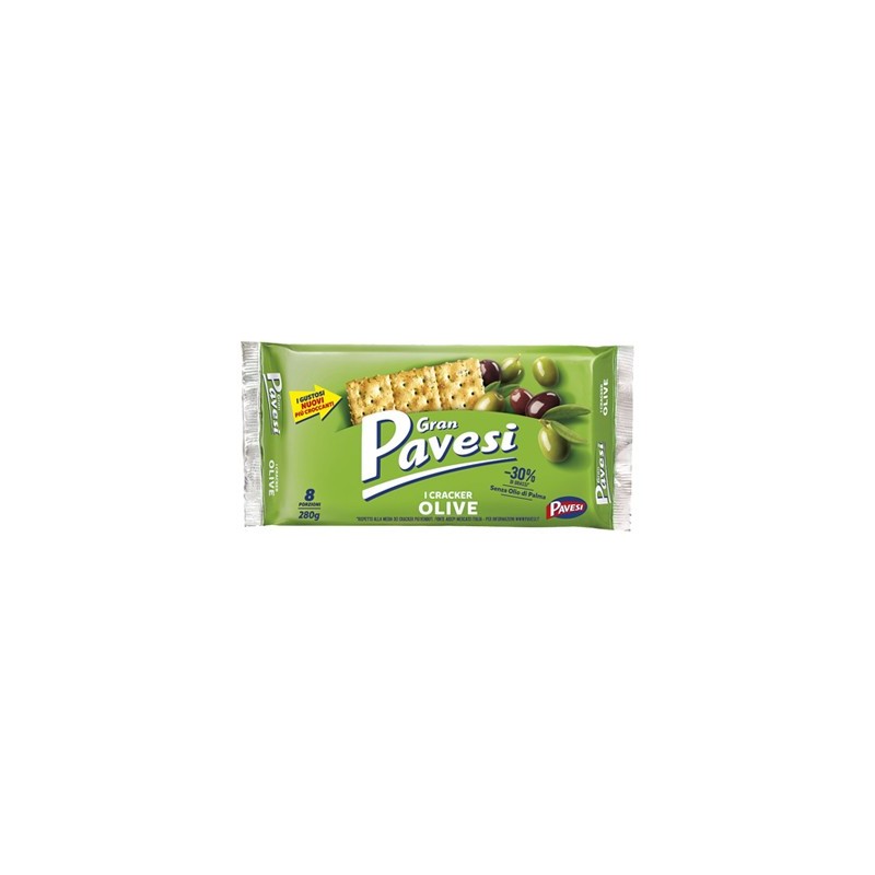 GRANPAVESI CRAKERS MEDIT. 280GR OLIVE