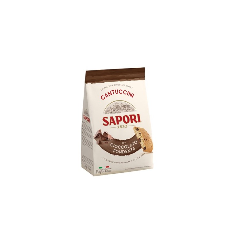SAPORI CANTUCCINI GOCCE CIOCCOLATO FONDENTE GR.250