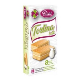 BONI' TORTINA X 8 PZ LATTE