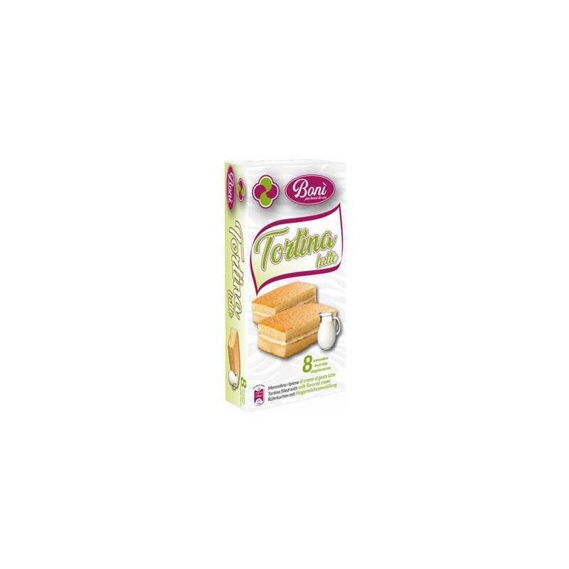 BONI' TORTINA X 8 PZ LATTE