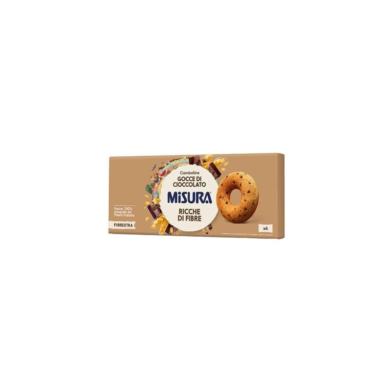 MISURA CIAMBELLINE GR.230 FIBRA EXTRA INTEGRALI GOCCE CIOCCOLATO