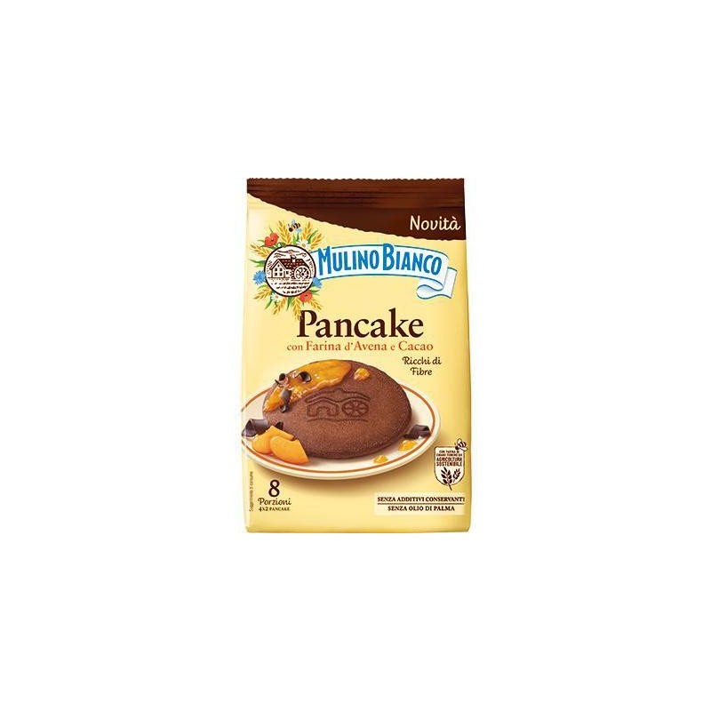 MULINO BIANCO PANCAKE AVENA&CICCOLATO 8 PZ GR.256