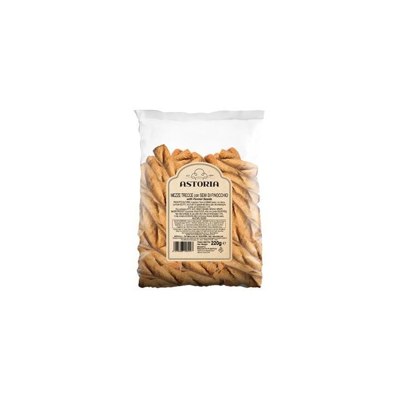ASTORIA TARALLI MEZZE TRECCE FINOCCHIO GR.220
