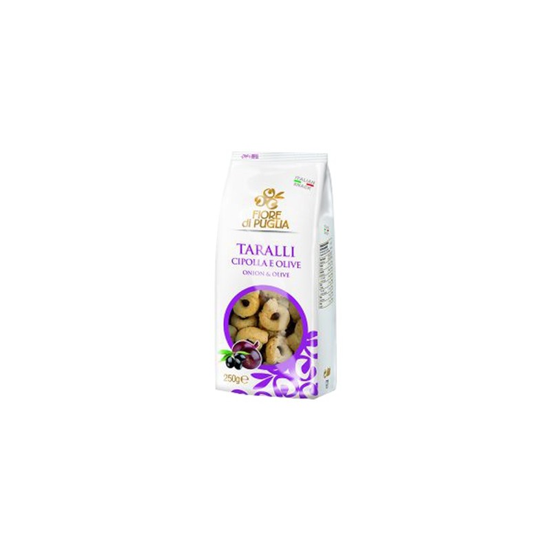 FIORE PUGLIA TARALLI CIPOLLA/OLIVE GR.250