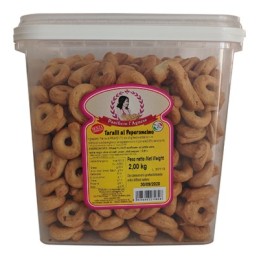 L'AGNESE KG.2 TARALLINI PEPERONCINO SECCHIO RETTANGOLARE