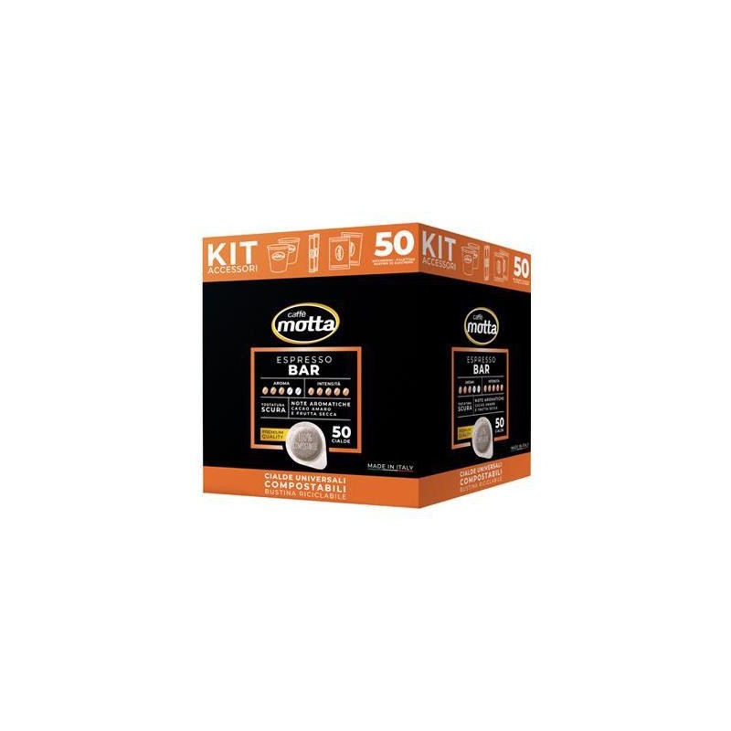 MOTTA KIT CAFFE' ESP.BAR CIALDE X 50 BICCHIERINI /PALETTINE