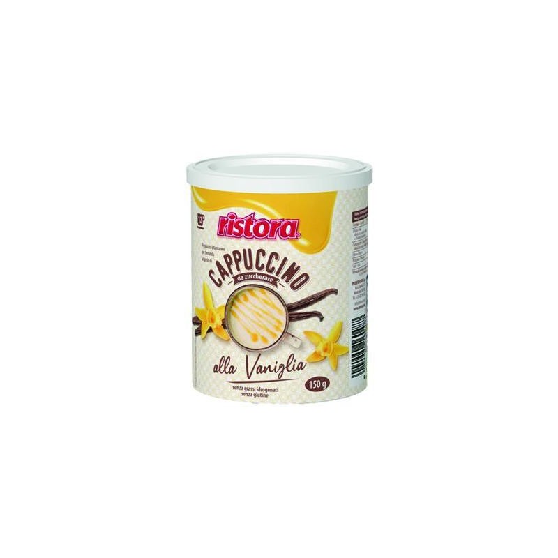 RISTORA CAPPUCCINO VANIGLIA SENZA ZUCCHERO IN LATTINA GR