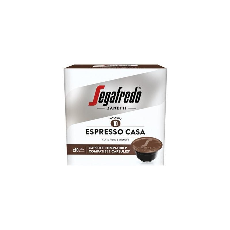 SEGAFREDO ESPRESSO CASA 10 CAPS COMPATIBILI DOLCE GUSTO