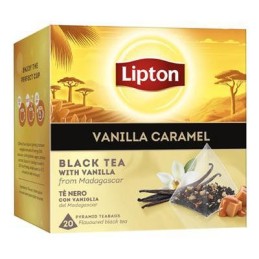 LIPTON BLACK TEA VANIGLIA & CARAMELLO X 20 FILTRI